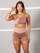 Conjunto fitness Detalhe em Tule (bermuda+top)