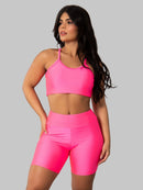 Conjunto Brilhoso (Bermuda + Top C/Bojo)