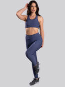 Conjunto Canelado  (Calça +Top S/Bojo)