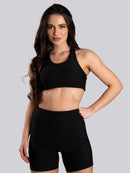 Conjunto Canelado (Bermuda + Top S/Bojo)