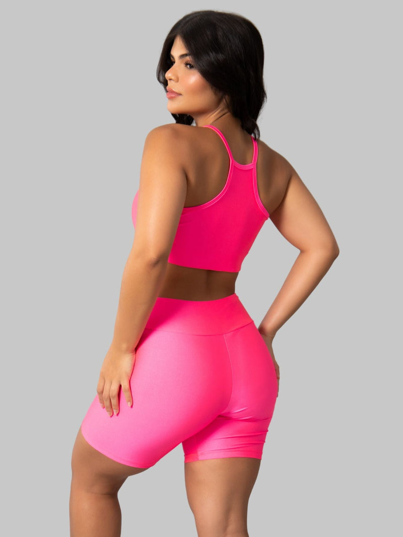 Conjunto Brilhoso (Bermuda + Top C/Bojo)