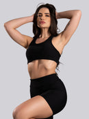 Conjunto Canelado (Bermuda + Top S/Bojo)