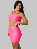 Conjunto Brilhoso (Bermuda + Top C/Bojo)
