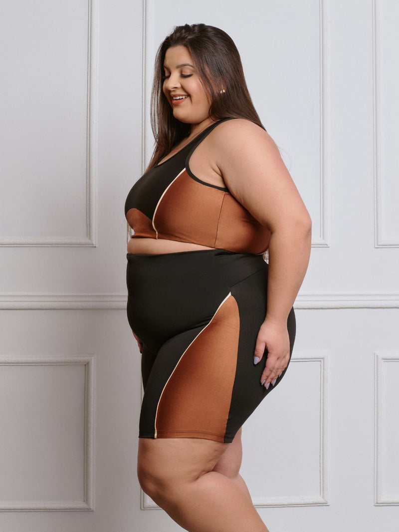 Conjunto Fitness Plus Size (Bermuda+top)