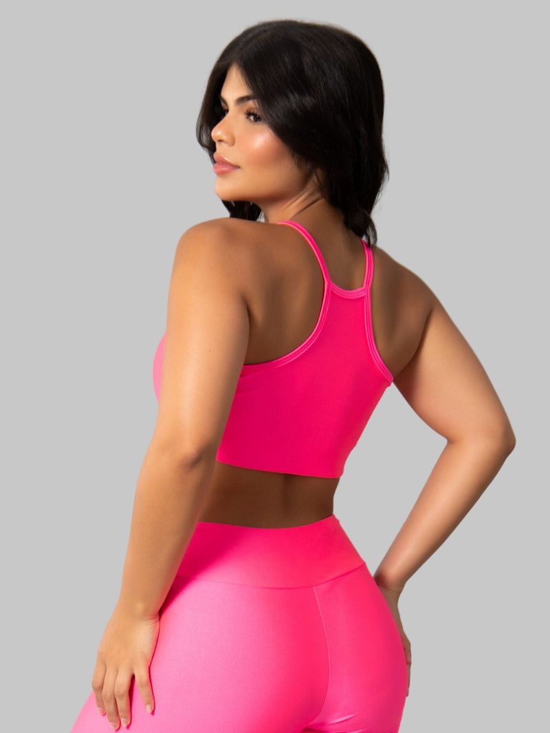 Conjunto Brilhoso (Calça + Top C/Bojo)