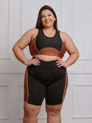 Conjunto Fitness Plus Size (Bermuda+top)