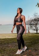 Conjunto Legging Detalhe Cirrê  + Top C/bojo