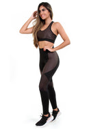 Conjunto Legging Detalhe Cirrê  + Top C/bojo